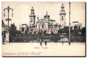 Postcard Old Zurich Tonhalle