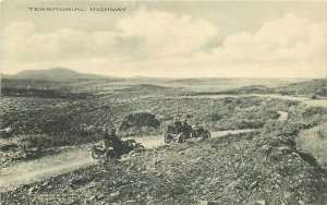 Autos Territorial Highway 1912 Postcard 8889