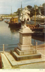 US57 UK UK England Brixham William of Orange statue