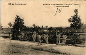 CPA Siege de LANGRES Le transport des Obus (864679)