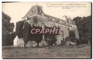 Old Postcard Presqu'ile de Rhuys 39ile The castle Keralier