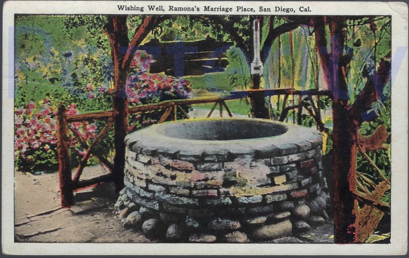 WISHING WELL AT ROMANA'S WEDDING PLACE SAN DIEGO CALIFORNIA #2