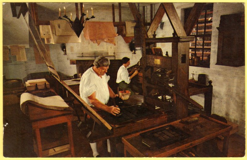 THE PRINTING OFFICE, WILLIAMSBURG, VIRGINIA SEE SCAN  42