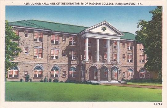 Junior High One Of The Dormitories Of Madison College Harrisonburg Virginia