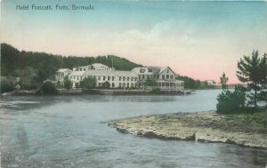 Bermuda Hotel Frascatti Flats Hand Colored C-1910 Postcard 22-1998