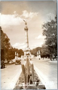 rppc Mexico -  Angel of Independence Monument - Monumento a la Independencia