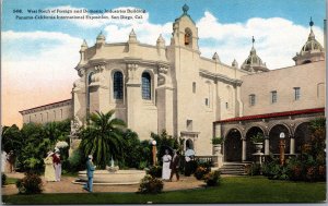 West Porch of Foreign Domestic Industries San Diego California Postcard C103