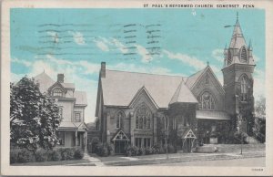 Postcard St Paul's Reformed Church Somerset PA