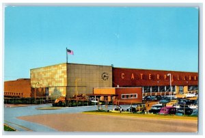 c1960 Building KK Caterpillar Tractor Factory Exterior Peoria Illinois Postcard