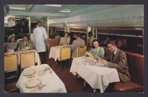 Postcard, United States,Dining Car of The Santa Fe's El Capitan, Train R...