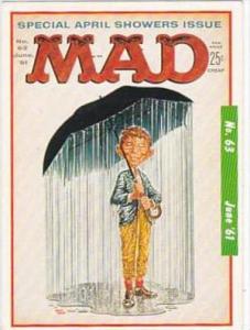 Lime Rock Trade Card Mad Magazine Cover Issue No 63 June 1961