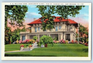 New Orleans Louisiana LA Postcard F.B. Williams Home Marguerite Clark Scene 1927