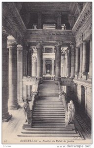 BRUXELLES, Belgium, 1900-1910's; Escalier Du Palais De Justice