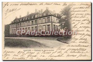 Postcard Old Sarthe Chateau de Saint Aubin