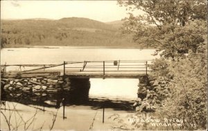 Windham Vermont VT Meadow Bridge Real Photo Vintage Postcard