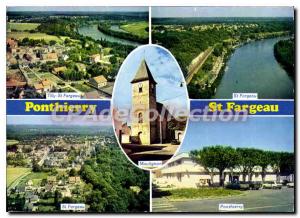 Postcard Modern Ponthierry St Fargeau (S & M) Views aerial The post Church Mo...