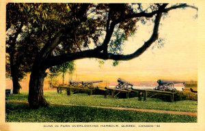 Canada - QC, Quebec City. Park Overlooking Harbour