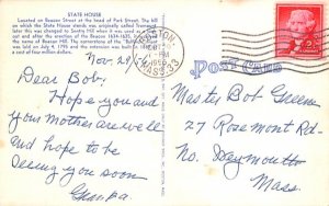State House  Boston, Massachusetts Postcard