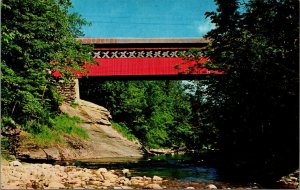 Chiselville Road Bridge Sunderland Vermont VT UNP Chrome Postcard E6