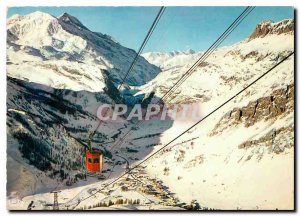 Postcard Modern Val d'Isere The station from the Telepherique Solaise the Val...