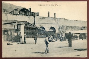 dc1988 - GIBRALTAR Postcard 1910s Market