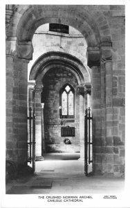 br108809 crushed norman  arches carlisle cathedral  uk