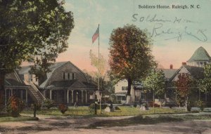 Postcard Soldiers Home Raleigh NC