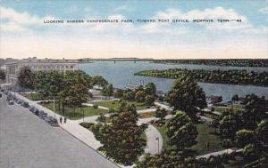 Tennessee Memphis Looking Across Confedrate Park Toward Post Office