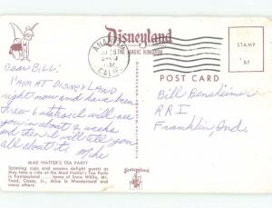 Pre-1980 MAD HATTER TEA PARTY RIDE AT DISNEYLAND Anaheim - Los Angeles CA E4017