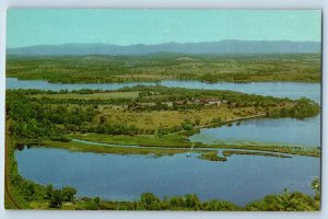 Ticonderoga New York Postcard Fort Ticonderoga Panorama Lake George 1960 Vintage