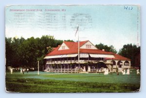 Oconomowoc Country Club Oconomowoc Wisconsin WI 1910 DB Postcard O4