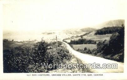 Vue des Hauteurs, Grande Vallee, Gaspe Cte Quebec Canada Unused 