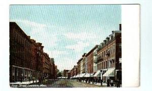 Essex Street Lawrence Massachusetts 1905c postcard