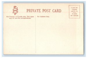 c1910 Slide On Terrace (Winter) Quebec Canada Unposted Antique Postcard