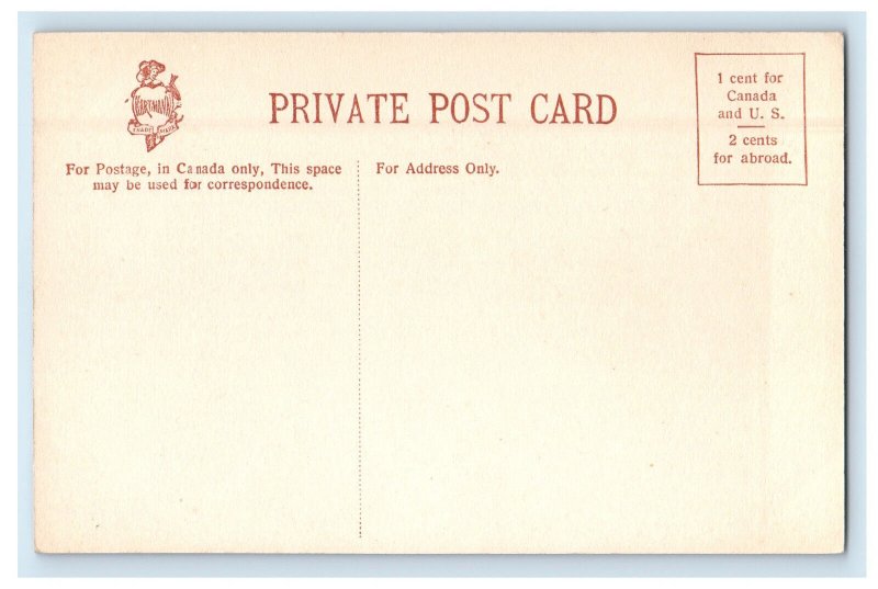 c1910 Slide On Terrace (Winter) Quebec Canada Unposted Antique Postcard