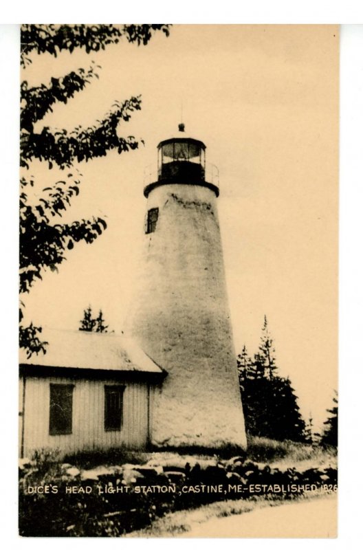 ME -  Castine. Dice's Head Lighthouse