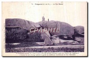 Old Postcard Tregastel The Eternal Father Formidable This rock group in his h...