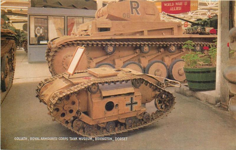 A Cotman Color 12 Series Postcards Tank Museum Bovington Camp War Machines Tanks Hippostcard