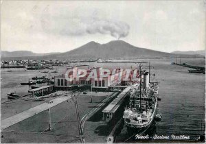 Postcard Modern Napoli Maritime Boat Station