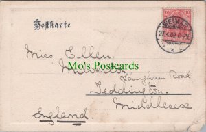 Genealogy Postcard -Ellen, Milverton, Langham Road, Teddington, Middlesex GL1317
