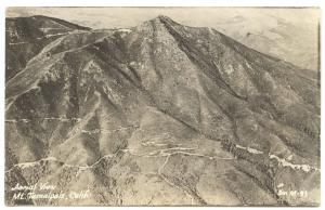 Mt Tamalpais CA Aerial View 1950 RPPC Real Photo Postcard