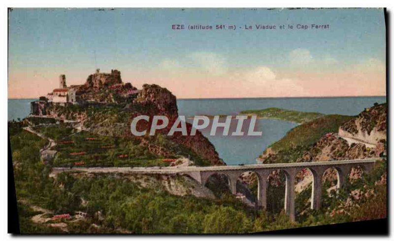 Old Postcard The Viaduct Eze And Cap Ferrat
