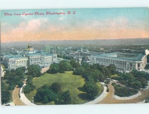 Divided-Back AERIAL VIEW FROM THE CAPITOL DOME Washington DC hp4848