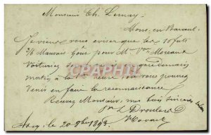 Entier Postal type Sage 10c 1893 Mr Leray Mons Barouel