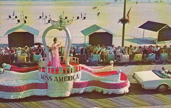 Viewing The Miss America Pageant Parade On The Boardwalk At Atlantic City New...