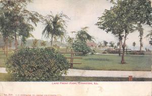 Evanston Illinois c1906 Postcard Lake Front Park by V.O. Hammon