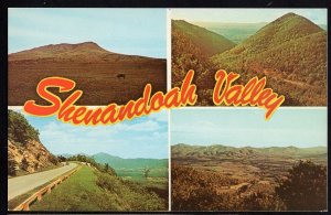 Virginia SHENANDOAH VALLEY Greetings from - MultiView Scenic (4) Views - Chrome