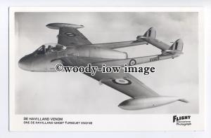 ac0235 - Aircraft - De Havilland Venom - postcard by Flight