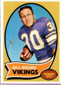 1970 Topps Football Card Bill Brown Minnesota Vikings sk21489