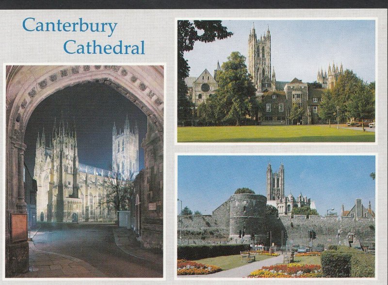 Kent Postcard - Views of Canterbury Cathedral   LC4457